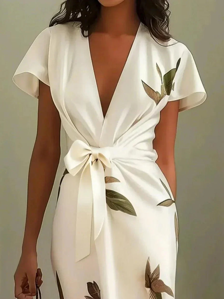 Elin™ | Elegant Floral Wrap Dress