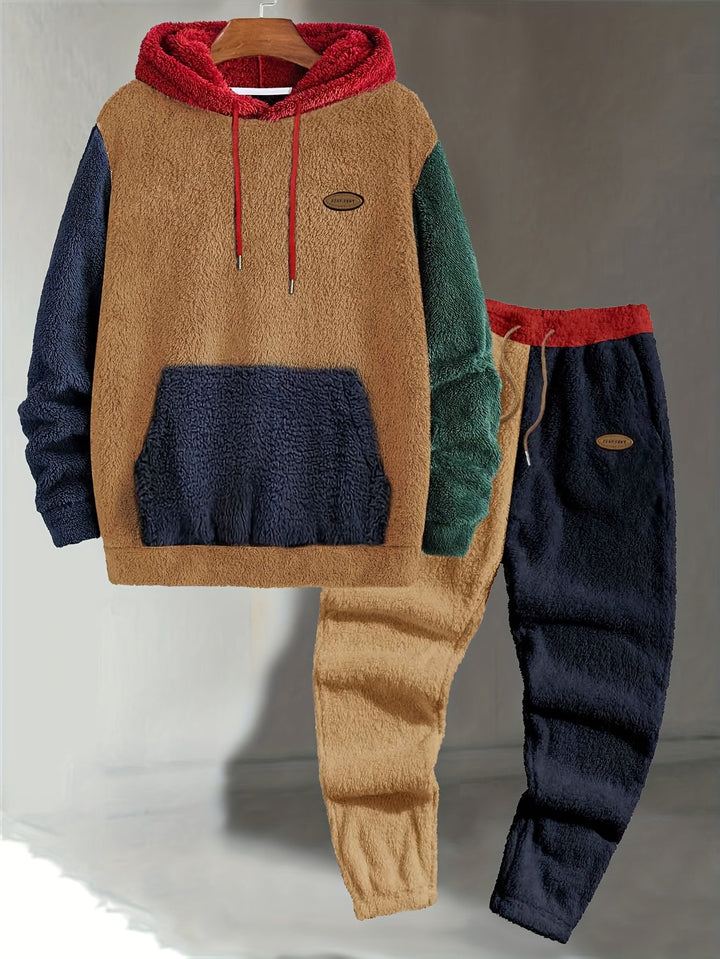 Severin™ | Men's Colour Block Hoodie and Jogger Set