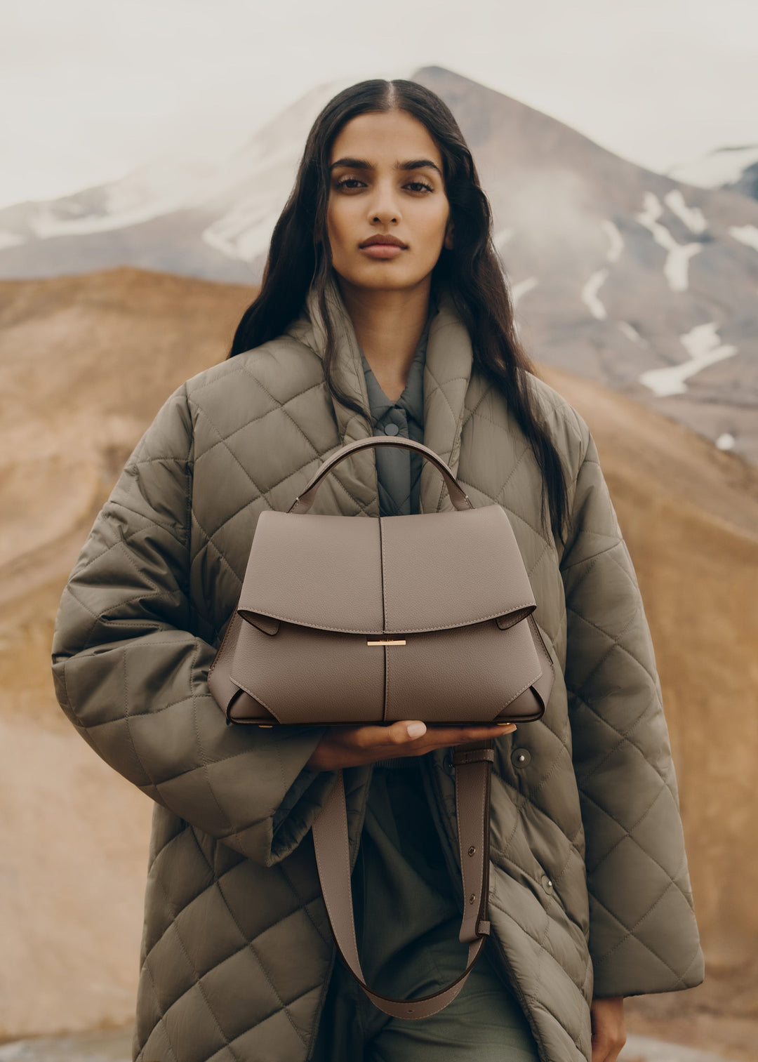 Odile™ | Textured Leather Top-Handle Bag