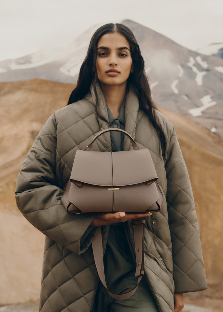 Odile™ | Textured Leather Top-Handle Bag