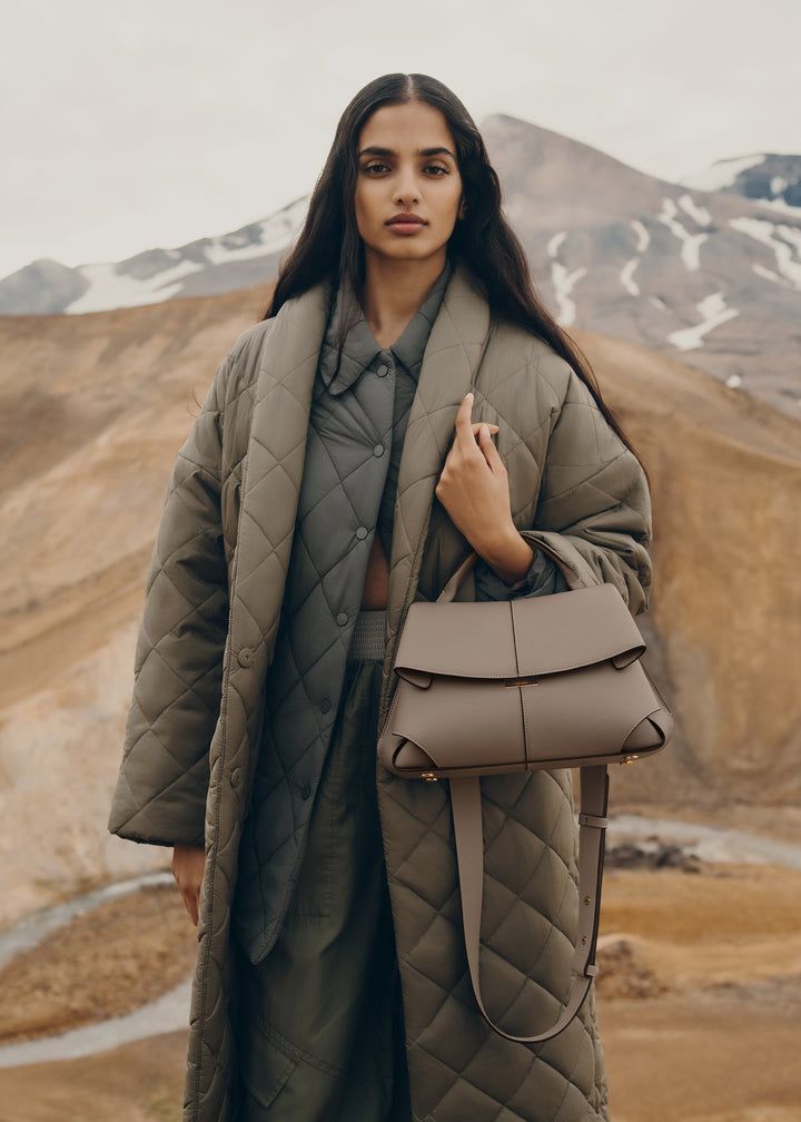 Odile™ | Textured Leather Top-Handle Bag