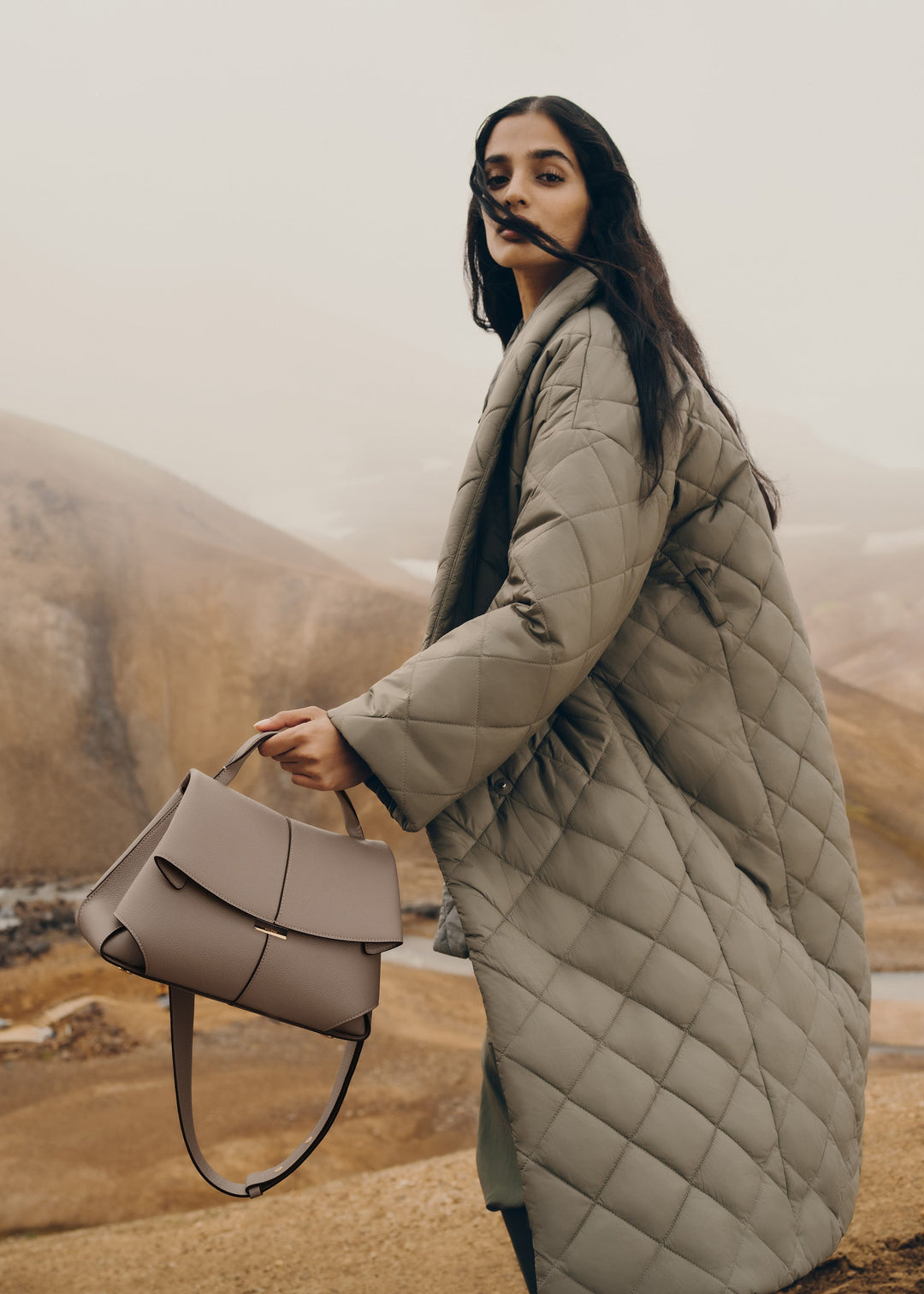 Odile™ | Textured Leather Top-Handle Bag