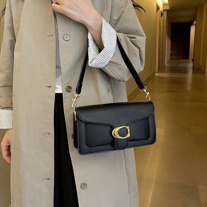 Vivienne | Gold-Clasp Crossbody Bag