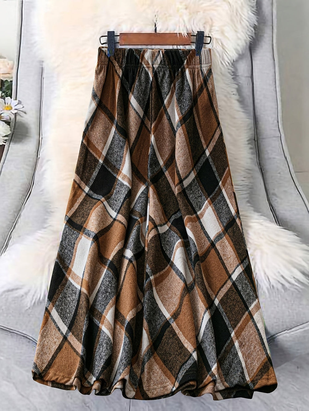 Ottilia™ | Women's Flared A Line Plaid Skirt