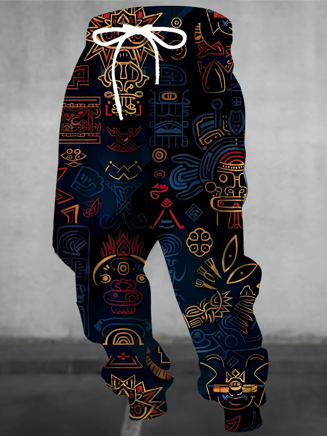Fitzroy™ | Men's Patterned Joggers with Drawstring Waist and Cuffed Hem