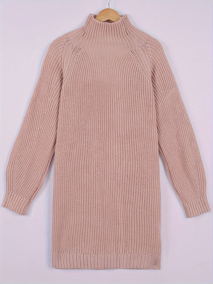Evangeline™ | Women's Half-Turtleneck Plus Size Sweater Dress