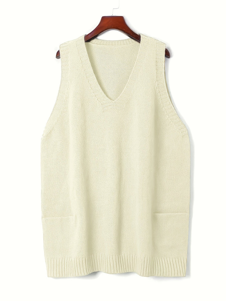 Ottilie™ | Women's Longline Sleeveless Vest with Pockets