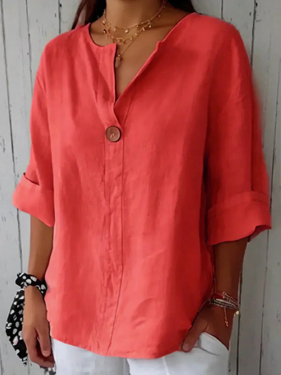 Deva™ | Casual V-Neck Blouse