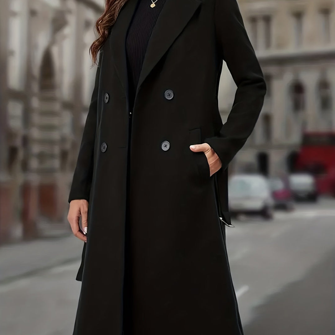 Perpetua™ | Women's Double-Breasted Long Winter Coat