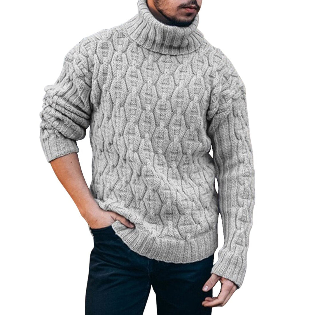 Gunnar™ | Men's Chunky Cable Knit Turtleneck Sweater