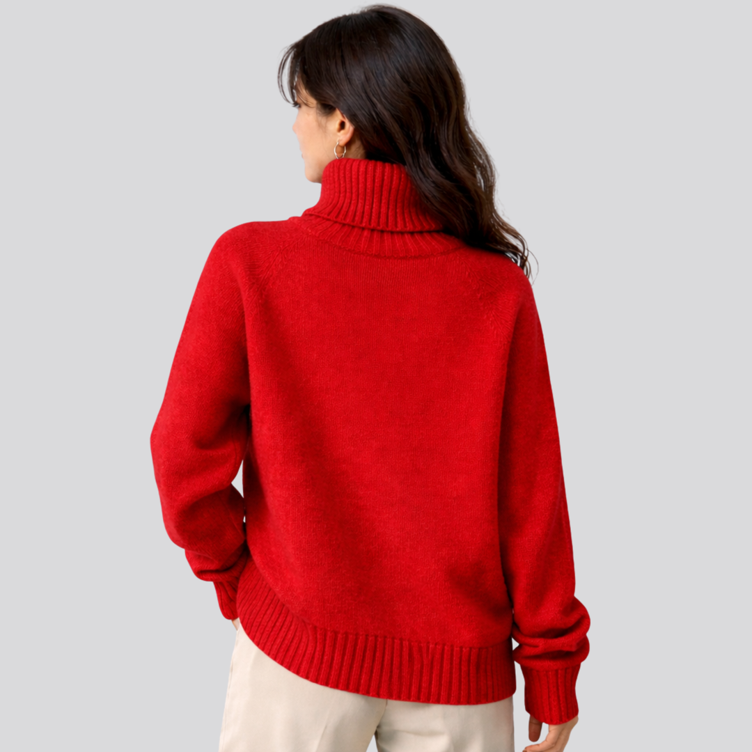 Morwenna™ | Pure Wool Turtleneck Sweater with Slim Fit