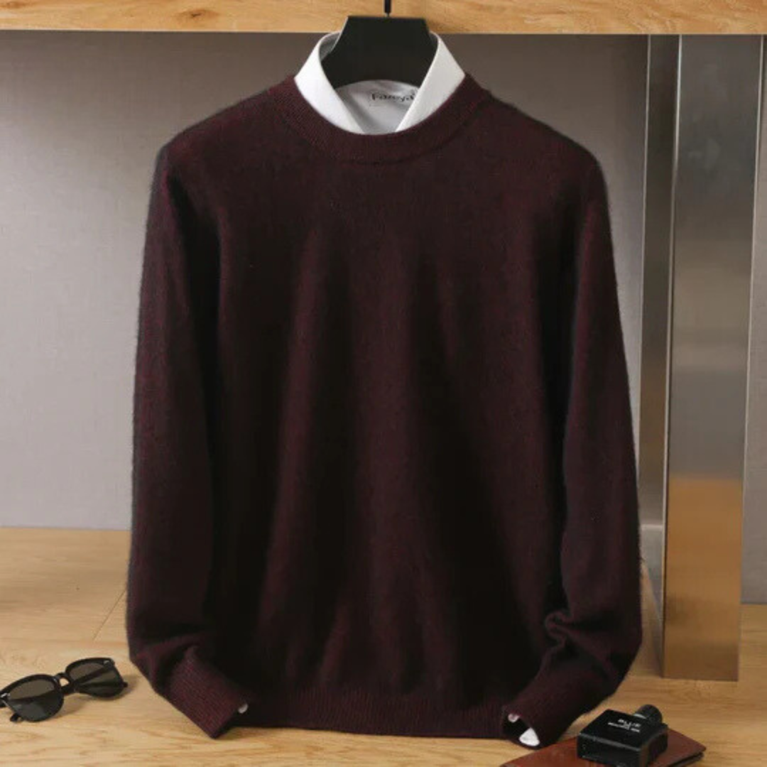 Cassius™ | Men's Brushed Knit Crew Neck Sweater