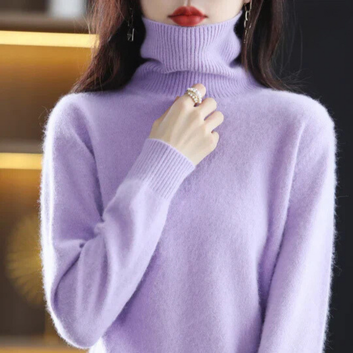 Veda™ | Women's Brushed Knit Turtleneck Sweater