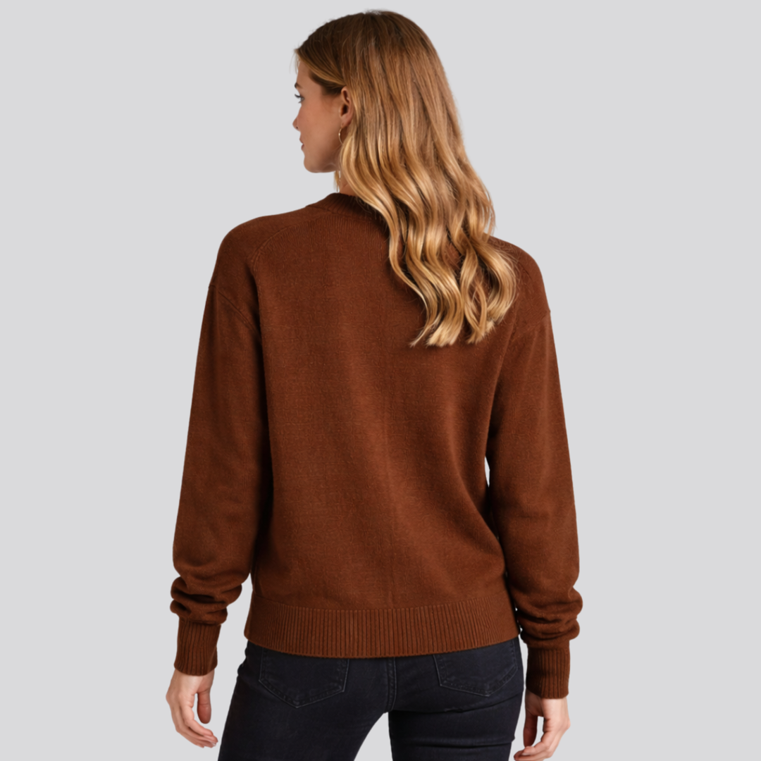 Astrid™ | Fine Knit Button-Front Cardigan with Ribbed Cuffs