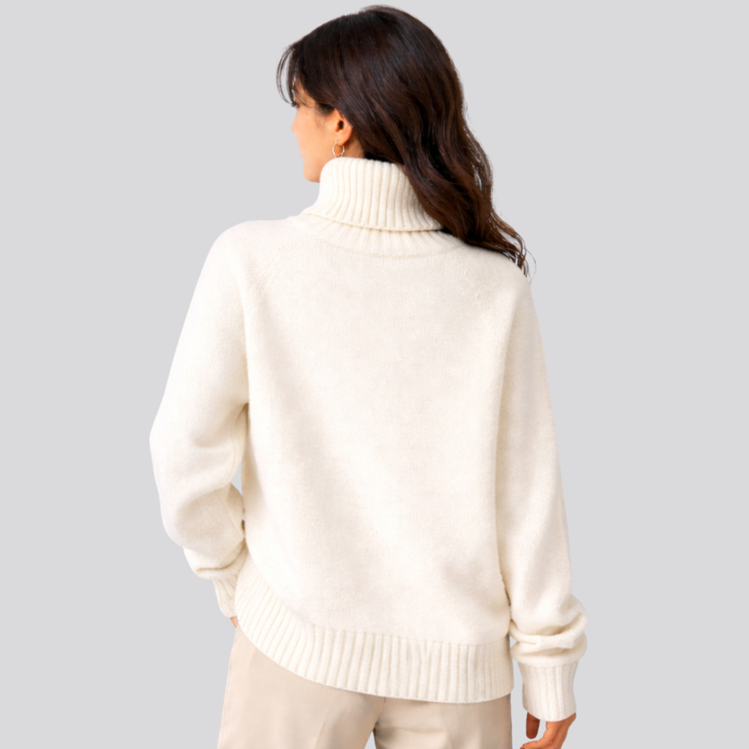 Morwenna™ | Pure Wool Turtleneck Sweater with Slim Fit