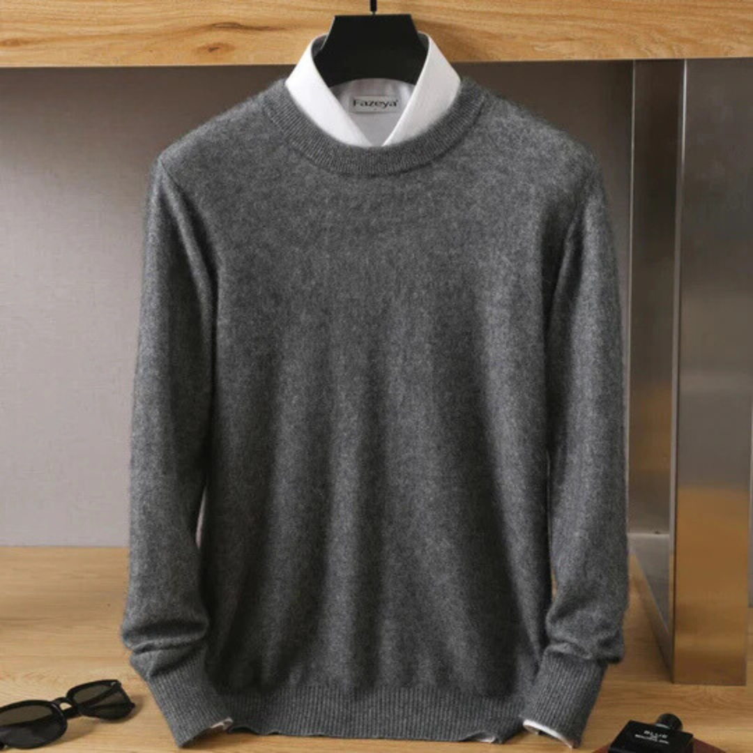 Cassius™ | Men's Brushed Knit Crew Neck Sweater