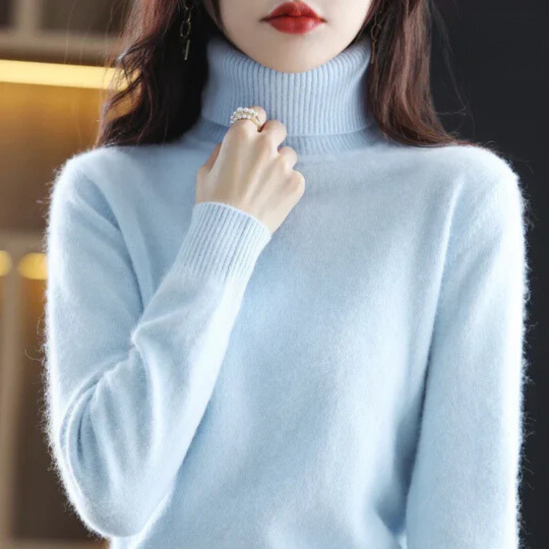 Veda™ | Women's Brushed Knit Turtleneck Sweater