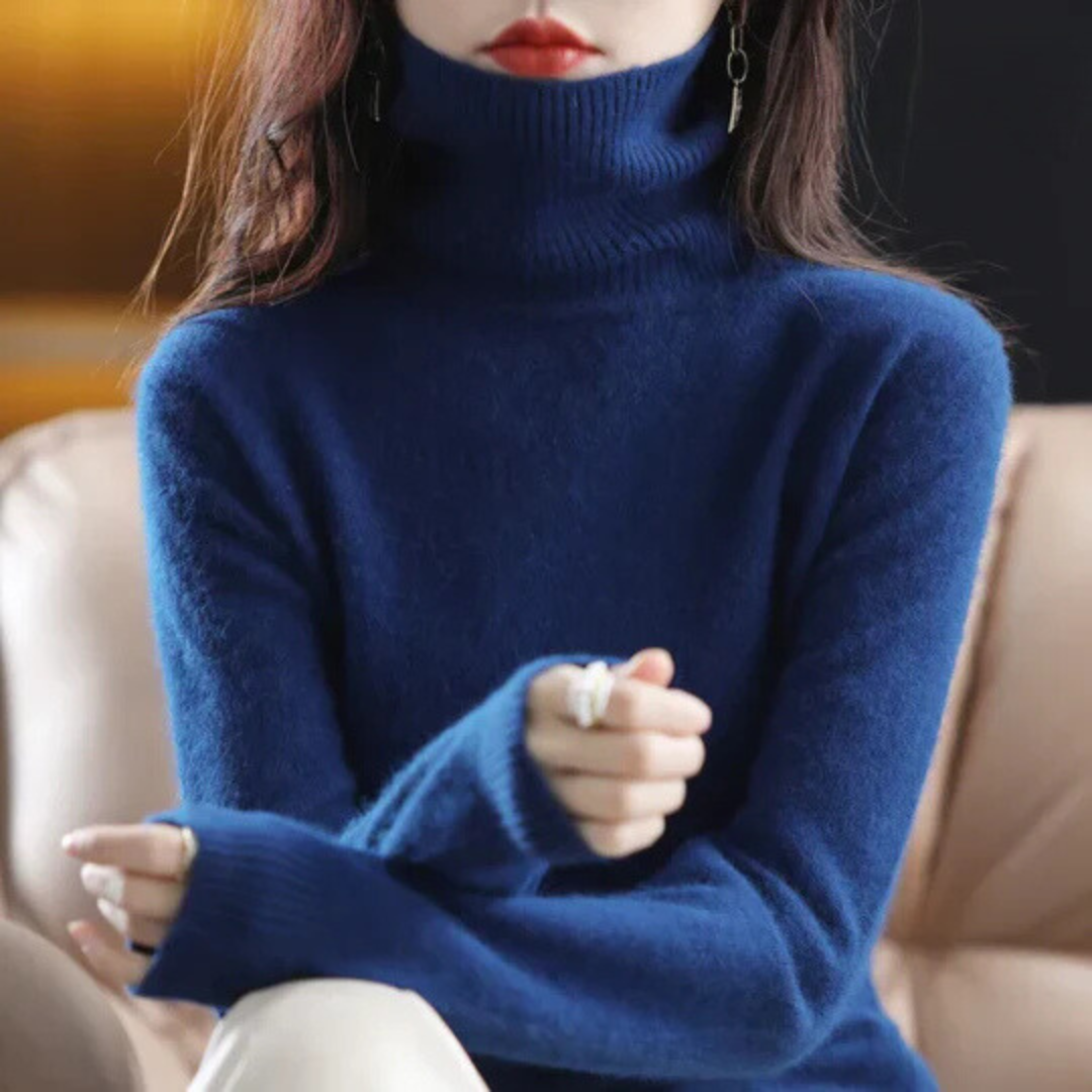 Veda™ | Women's Brushed Knit Turtleneck Sweater