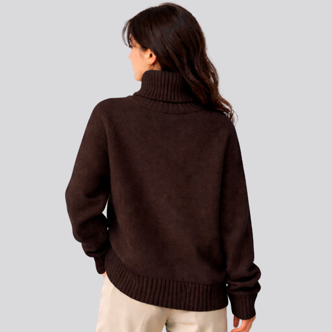 Morwenna™ | Pure Wool Turtleneck Sweater with Slim Fit