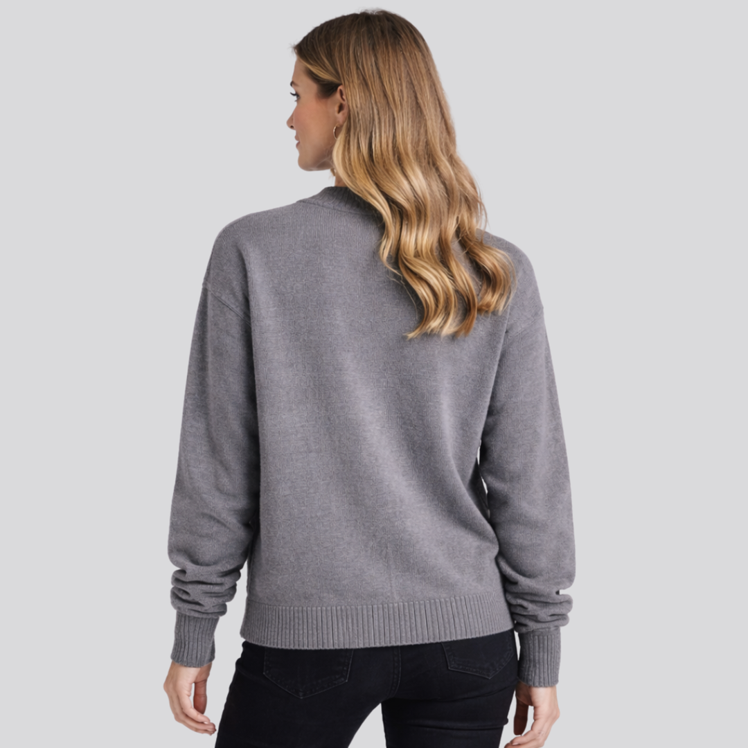 Astrid™ | Fine Knit Button-Front Cardigan with Ribbed Cuffs