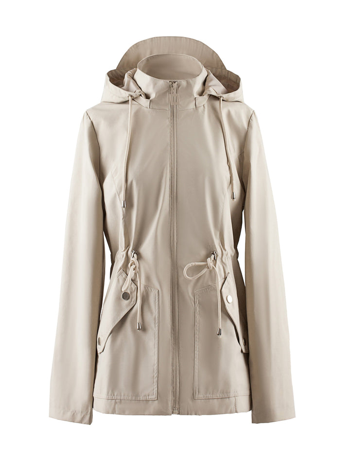 Maribeth™ | Women's Hooded Drawstring Waist Utility Jacket