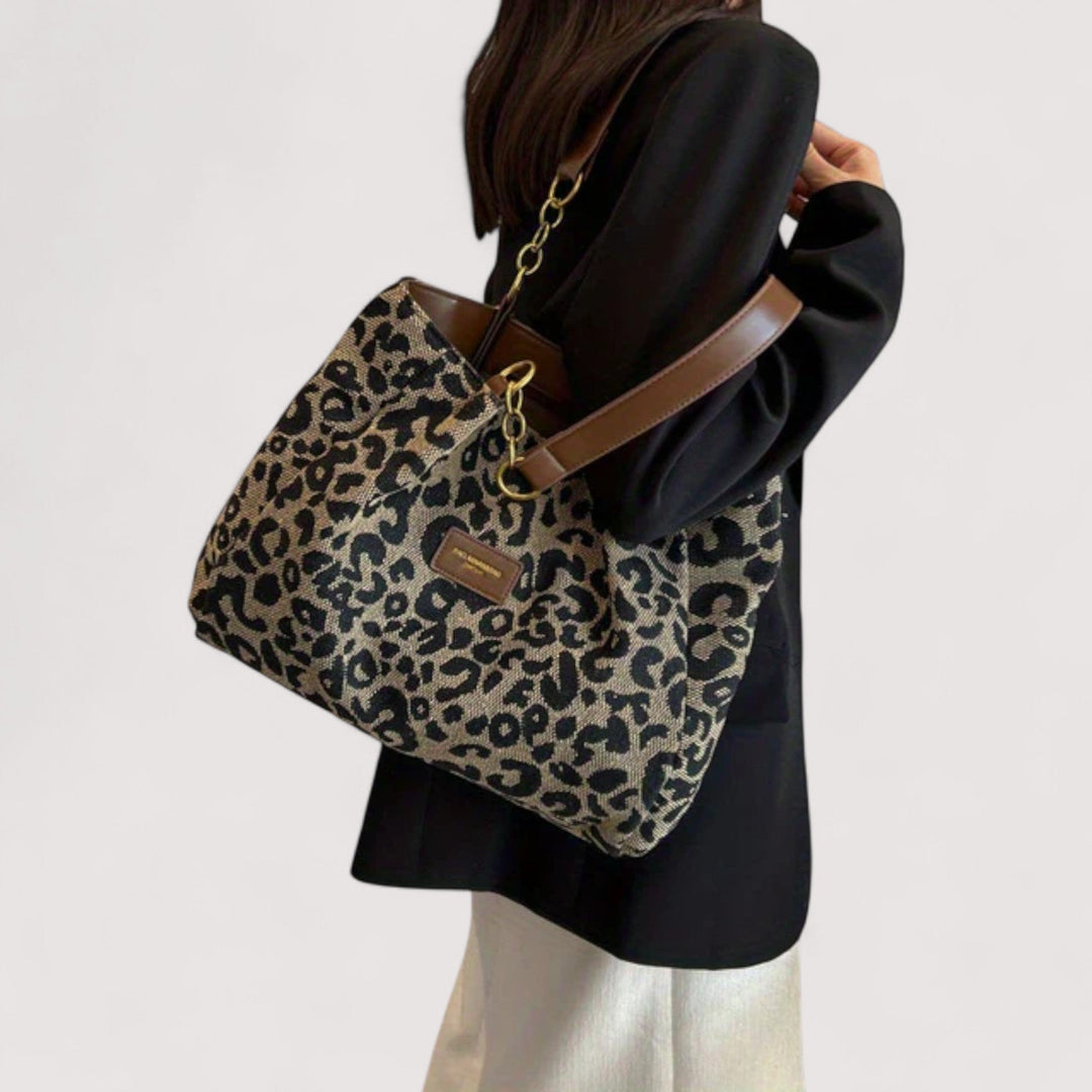 Lévrier™ | Leopard Canvas Shopper