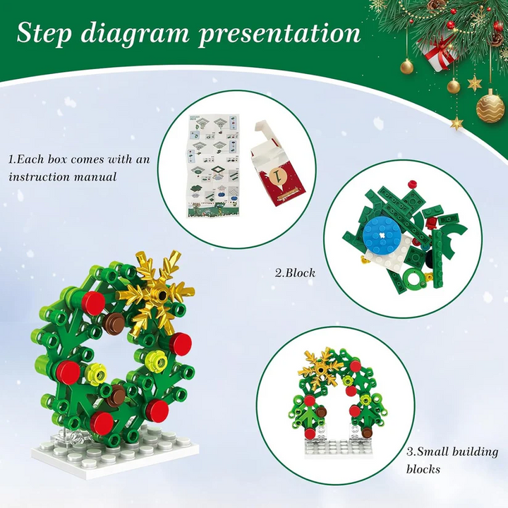 Building Blocks Advent Calendar with 24 Mini Holiday Builds