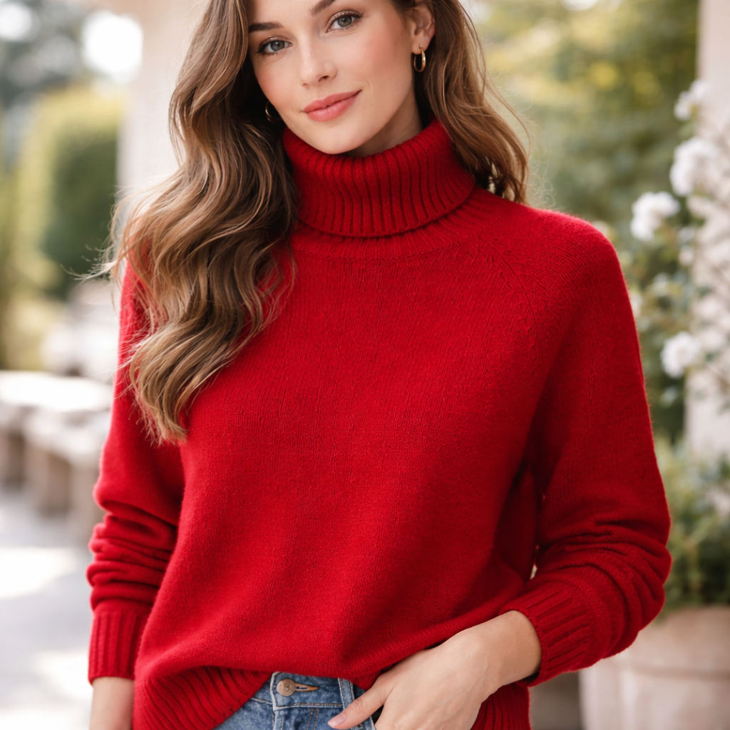 Morwenna™ | Pure Wool Turtleneck Sweater with Slim Fit