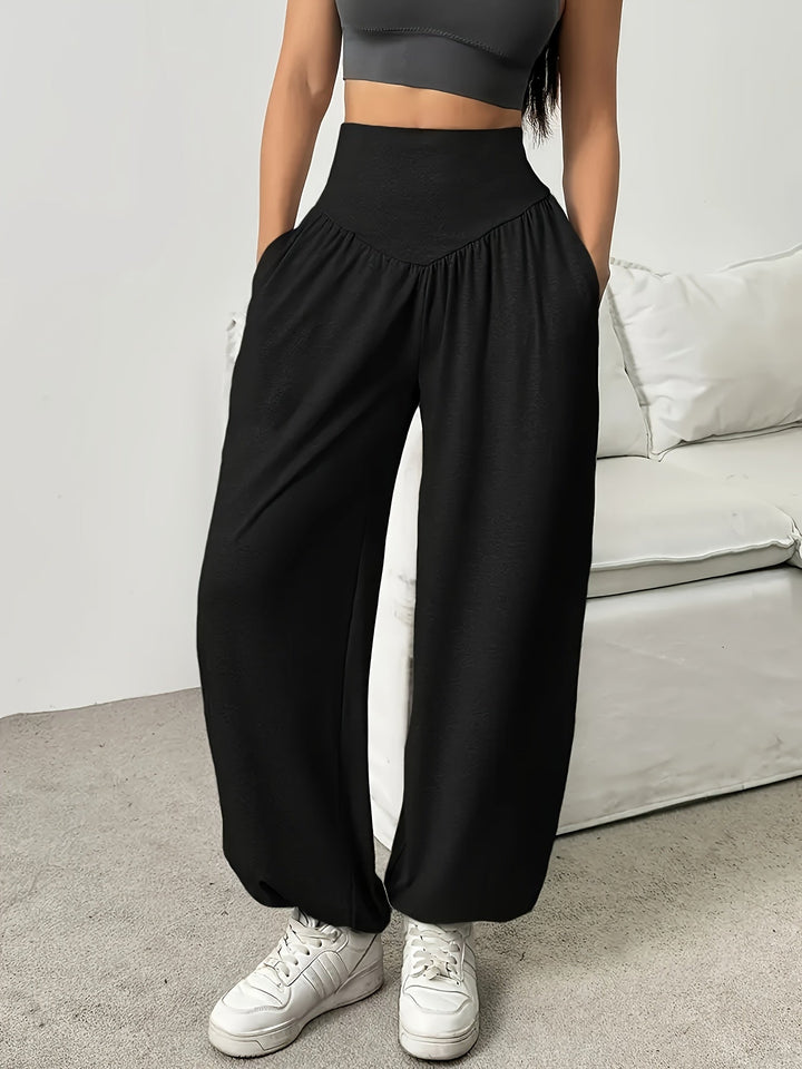 Katriona™ | Women's High-Waist Wide-Leg Lounge Trousers