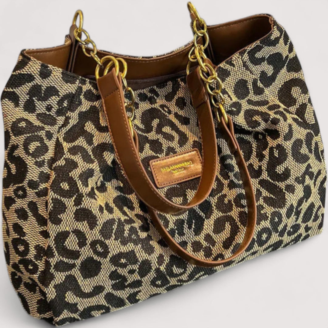 Lévrier™ | Leopard Canvas Shopper