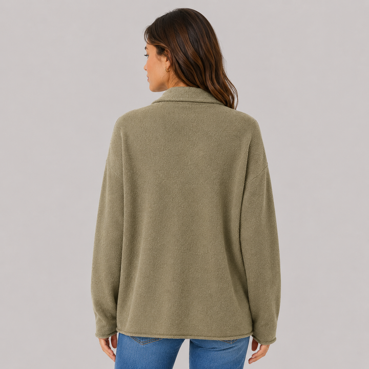 Rosewyn™ | Cashmere Blend Open-Front Cardigan with Relaxed Drape