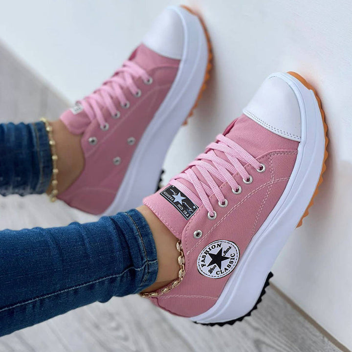 Quitterie™ | Women's High-Top Platform Sneakers with Chunky Lug Sole