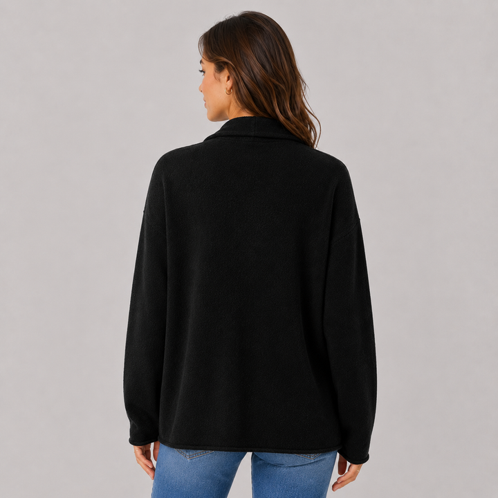 Rosewyn™ | Cashmere Blend Open-Front Cardigan with Relaxed Drape
