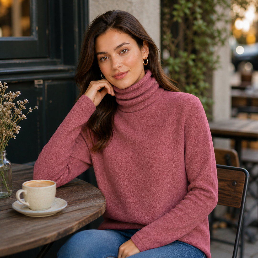 Perrine™ | Cashmere Blend Turtleneck Sweater with Slim Fit