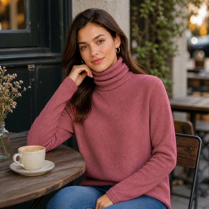 Perrine™ | Cashmere Blend Turtleneck Sweater with Slim Fit