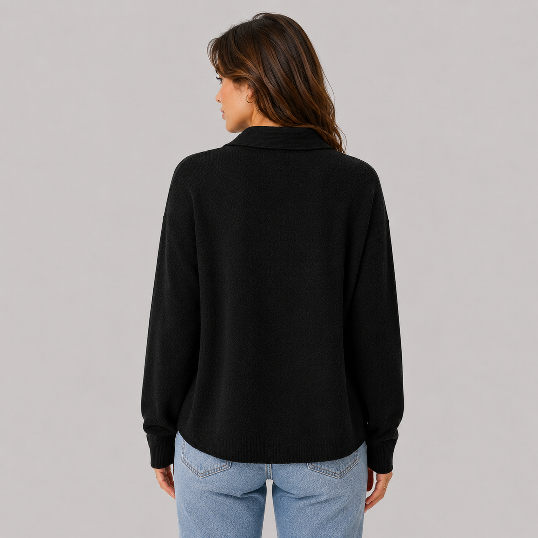Philippa™ | Cashmere Blend Knit Shirt Jacket with Button Front