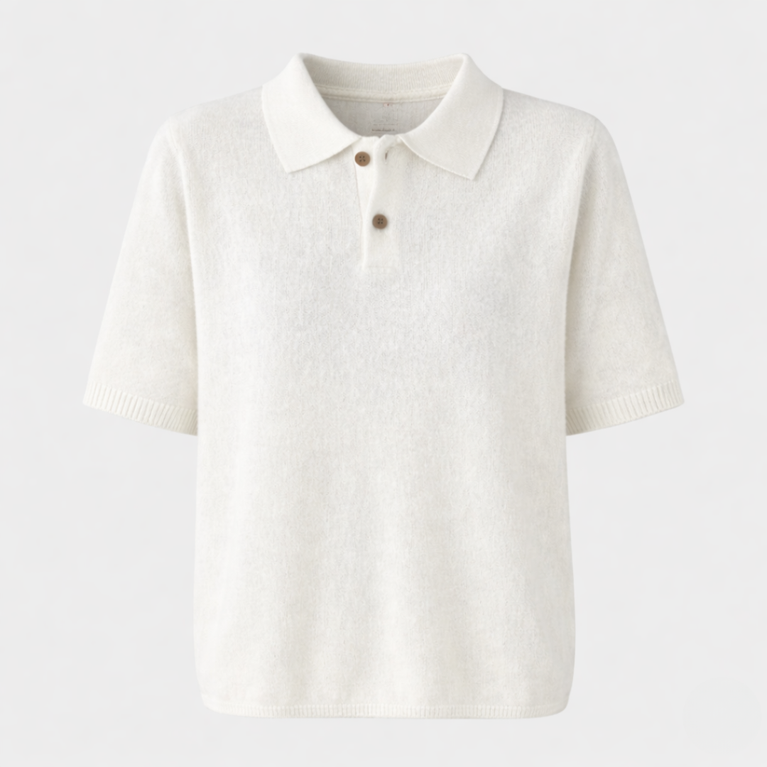 Florentine™ | Knit Polo Shirt with Button Placket and Collar