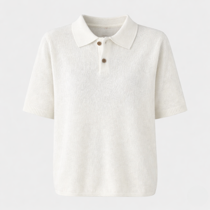 Florentine™ | Knit Polo Shirt with Button Placket and Collar