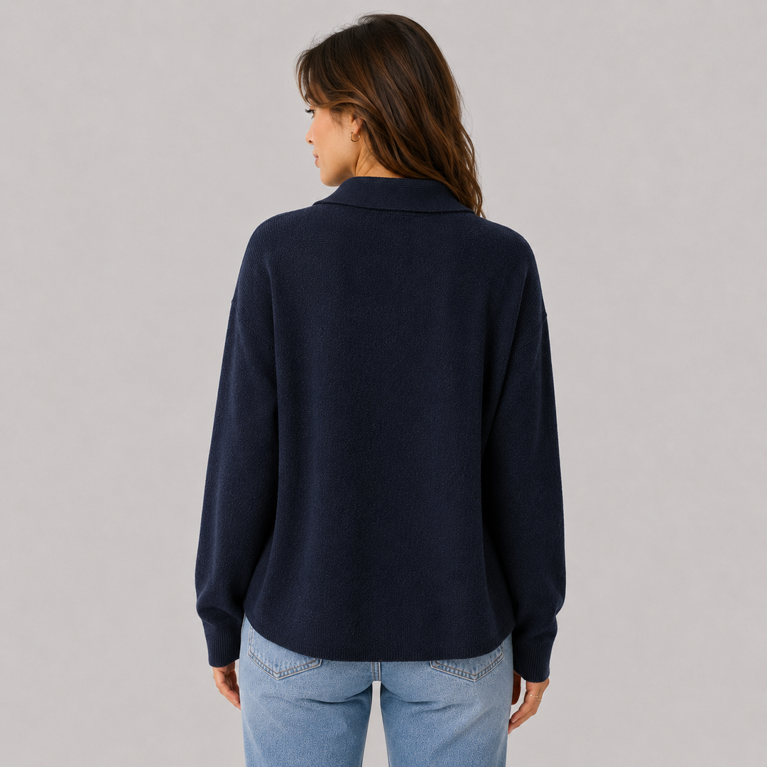 Philippa™ | Cashmere Blend Knit Shirt Jacket with Button Front