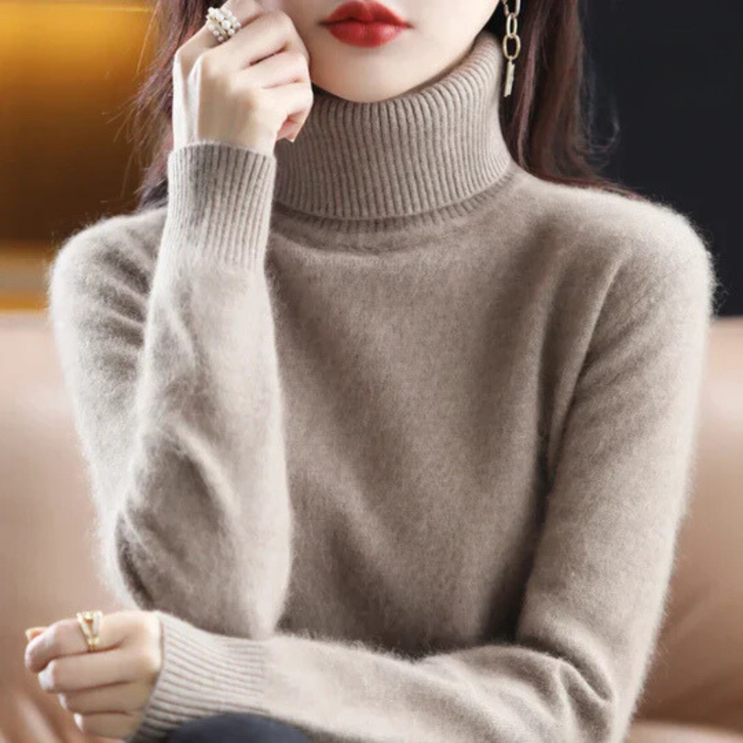 Veda™ | Women's Brushed Knit Turtleneck Sweater
