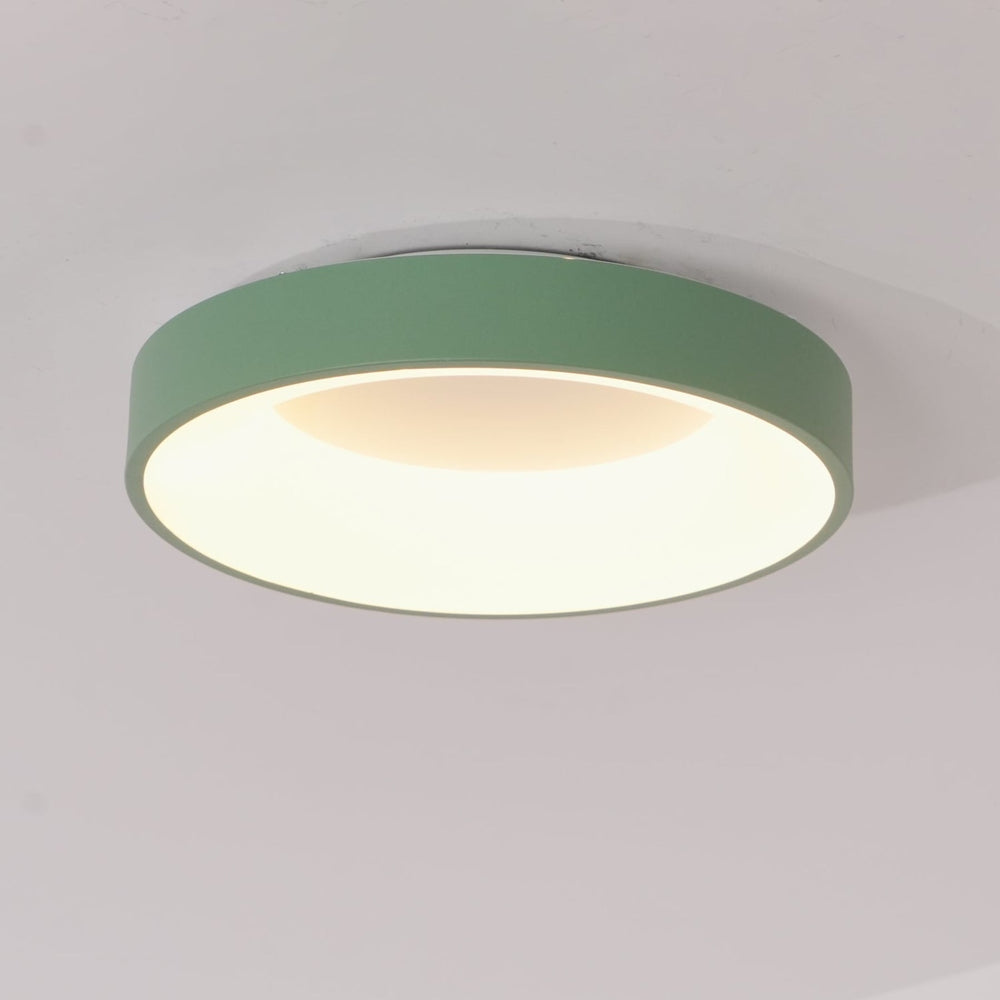 LED Wrought Iron Flush Mount Ceiling Light with Tri-Color Glow — view 2