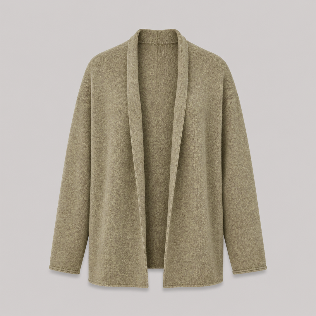 Rosewyn™ | Cashmere Blend Open-Front Cardigan with Relaxed Drape