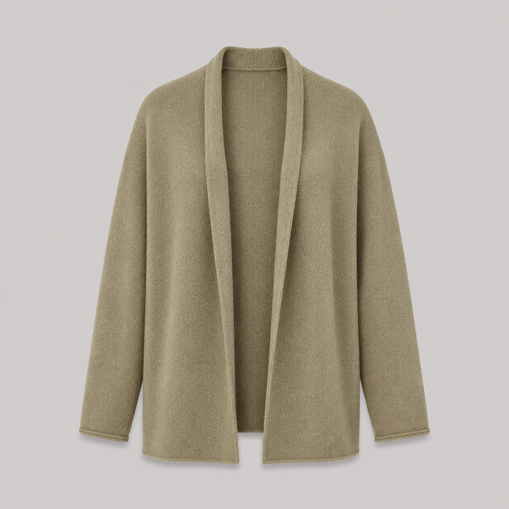 Rosewyn™ | Cashmere Blend Open-Front Cardigan with Relaxed Drape