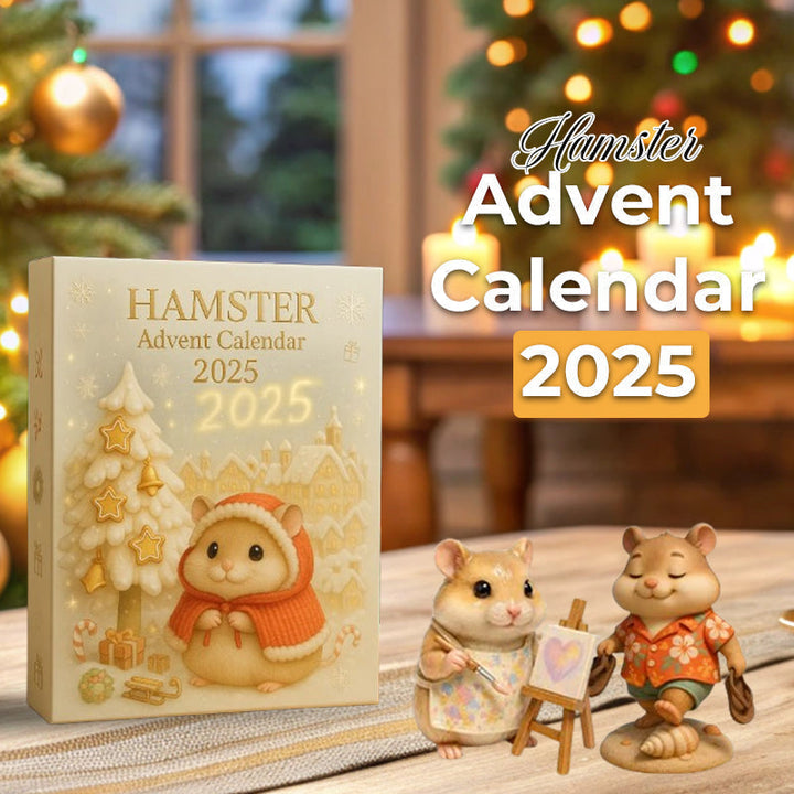 Hamster Advent Calendar with 24 Hamster Figurines