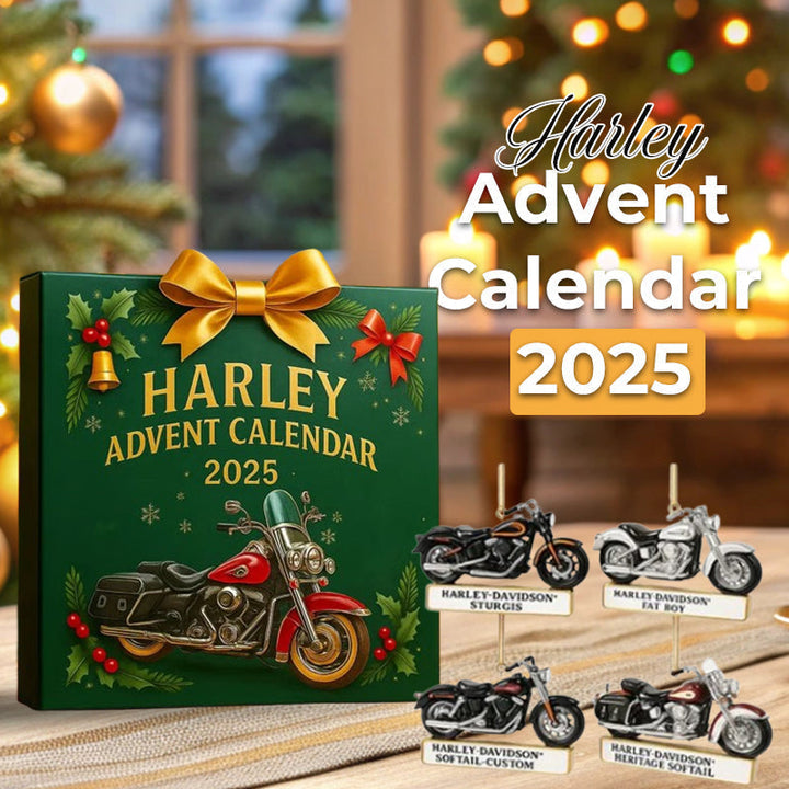 Motorcycle Advent Calendar with 24 Mini Cruiser Motorcycles