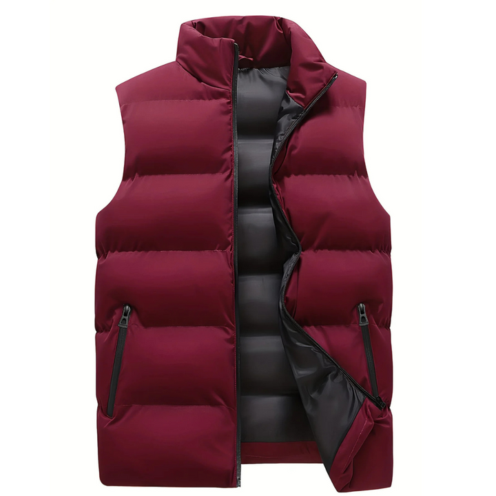 Lancelot™ | Men's Quilted Puffer Vest with Stand Collar