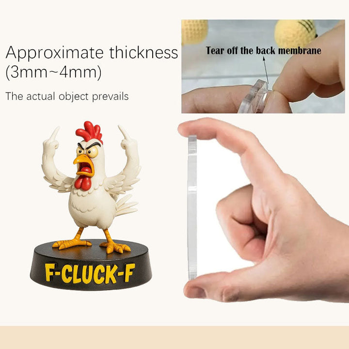 Funny Chicken Advent Calendar with 24 Rooster Figures