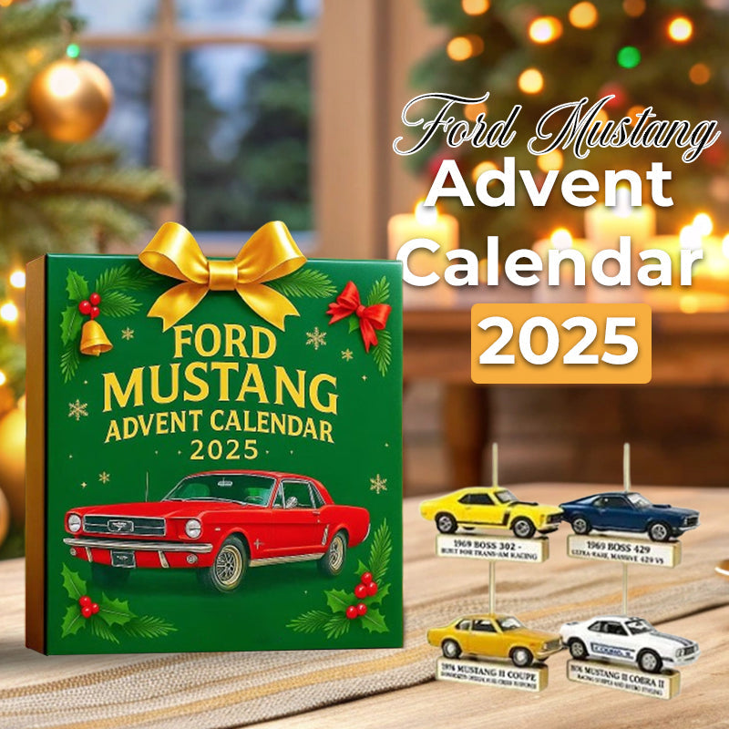 Classic Muscle Car Advent Calendar with 24 Mini Cars