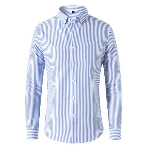 Rhys™ | Men's Vertical Stripe Button-Down Collar Shirt