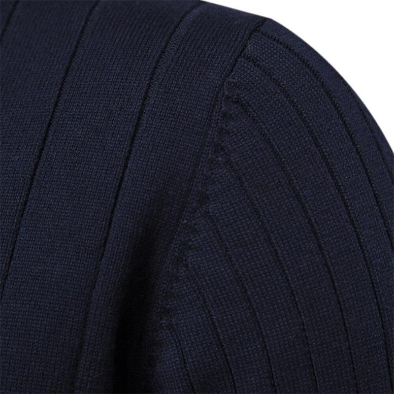 Ivo™ | Men's Ribbed Half-Zip Sweater with Stand Collar